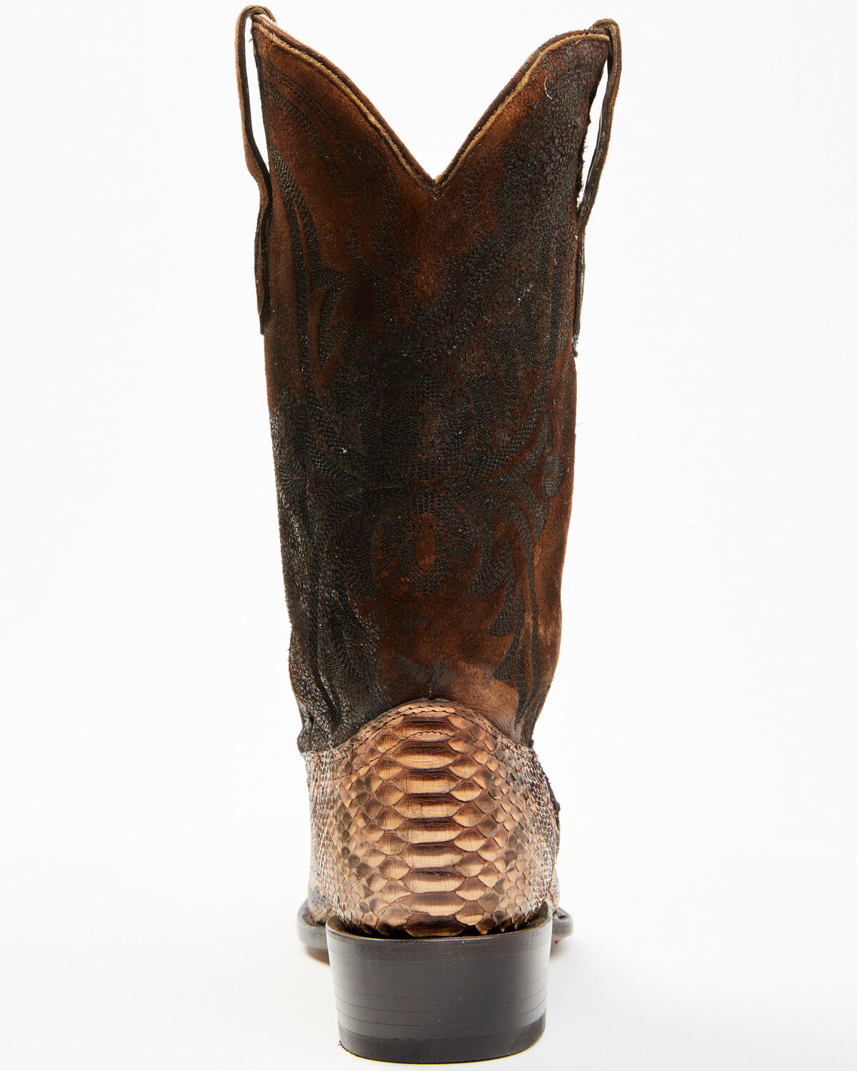 Image #5 - Corral Men's Exotic Python Western Boots - Square Toe, Brown, hi-res