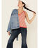 Wrangler Women's Red Striped Sweater Knit Tank Top , Red, hi-res