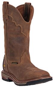 Dan Post Blayde Waterproof Wellington Work Boots - Steel Toe, Saddle Tan, hi-res