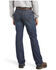 Image #2 - Ariat Men's Dark Wash Shale Low Rise Straight Work Jeans - Big, Indigo, hi-res