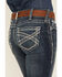 Image #2 - Ariat Women's Mid Rise Stretch Entwined Boot Cut Jeans, Indigo, hi-res