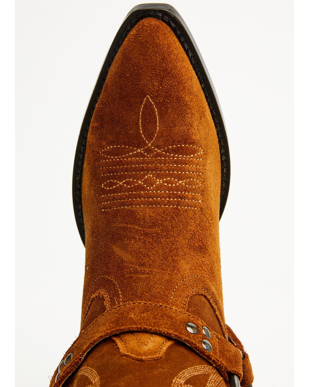 Image #6 - Idyllwind Women's Midnight Rider Suede Western Boots - Snip Toe, Cognac, hi-res
