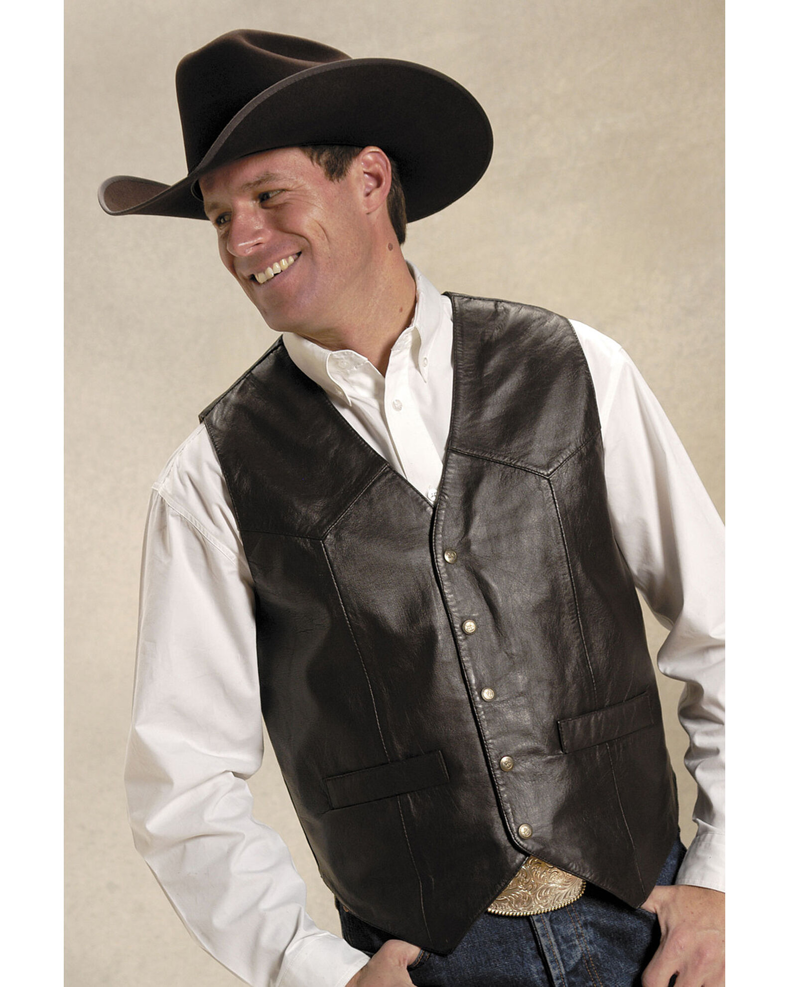 Roper Men s Basic Western Lambskin Vest Tall Country Outfitter