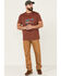 Image #2 - Brothers and Sons Men's Badlands National Monument Graphic Red Short Sleeve T-Shirt, Red, hi-res