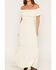 Image #3 - Lovestitch Women's Lace Off The Shoulder Maxi Dress, Natural, hi-res