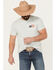 Image #2 - Cody James Men's Rugged Flag Short Sleeve Graphic T-Shirt, Silver, hi-res