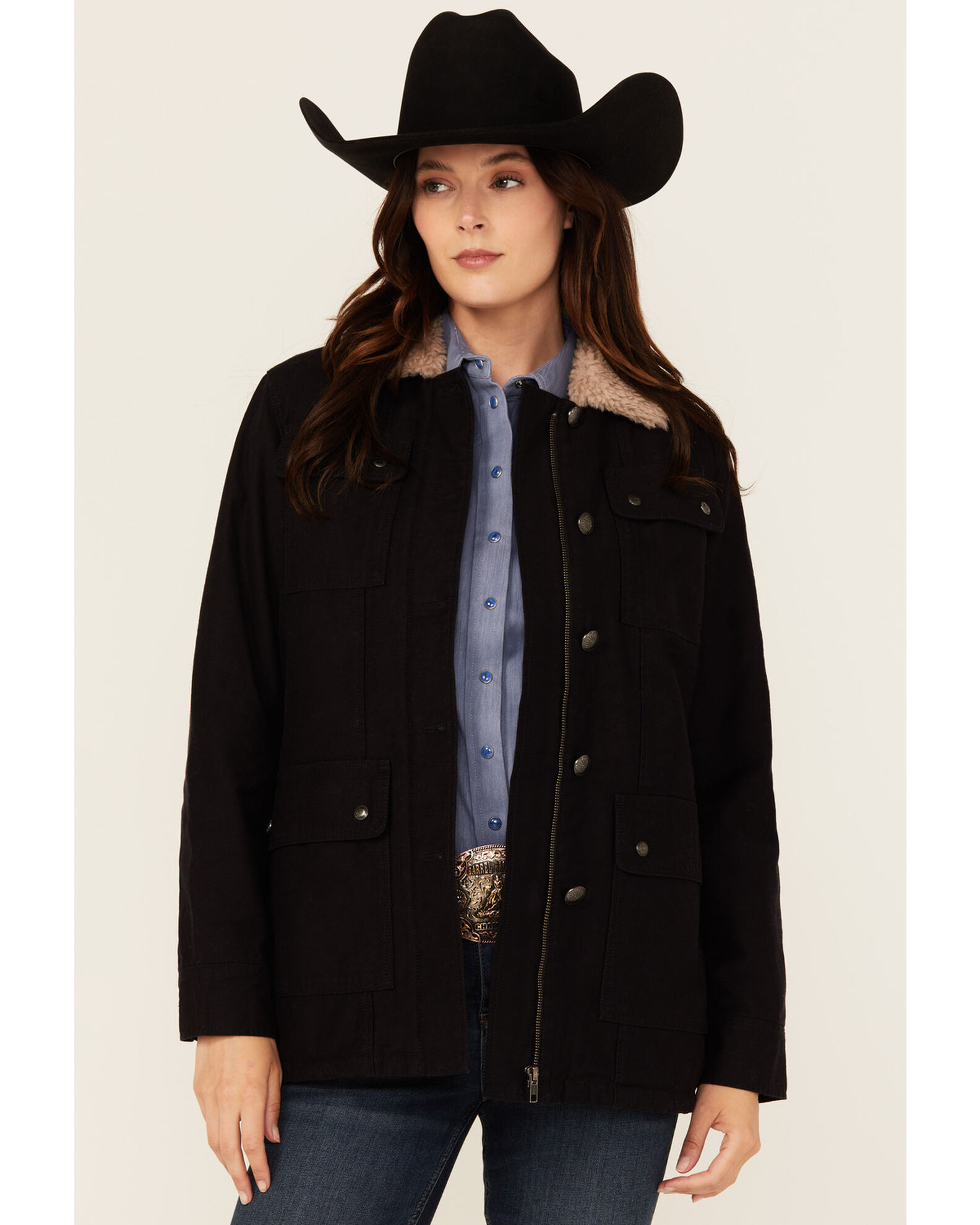 Sherpa lined ranch jacket on sale