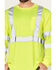 Image #2 - Hawx Men's Reflective Long Sleeve Work T-Shirt - Big, Yellow, hi-res