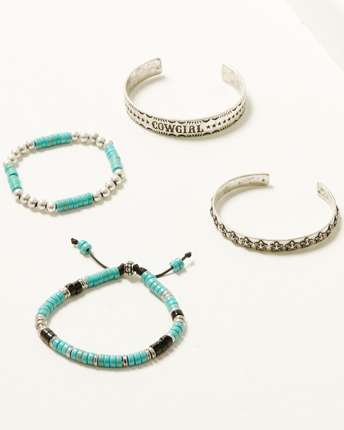 Image #1 - Idyllwind Women's Amberwood Navajo pearl Bracelet Set - 4 Piece, Silver, hi-res