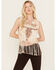 Image #1 - Idyllwind Women's Moody Steer Head Fringe Tank, Tan, hi-res