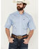 Image #1 - Ariat Men's Welburn Striped Short Sleeve Button-Down Western Shirt - Tall, , hi-res