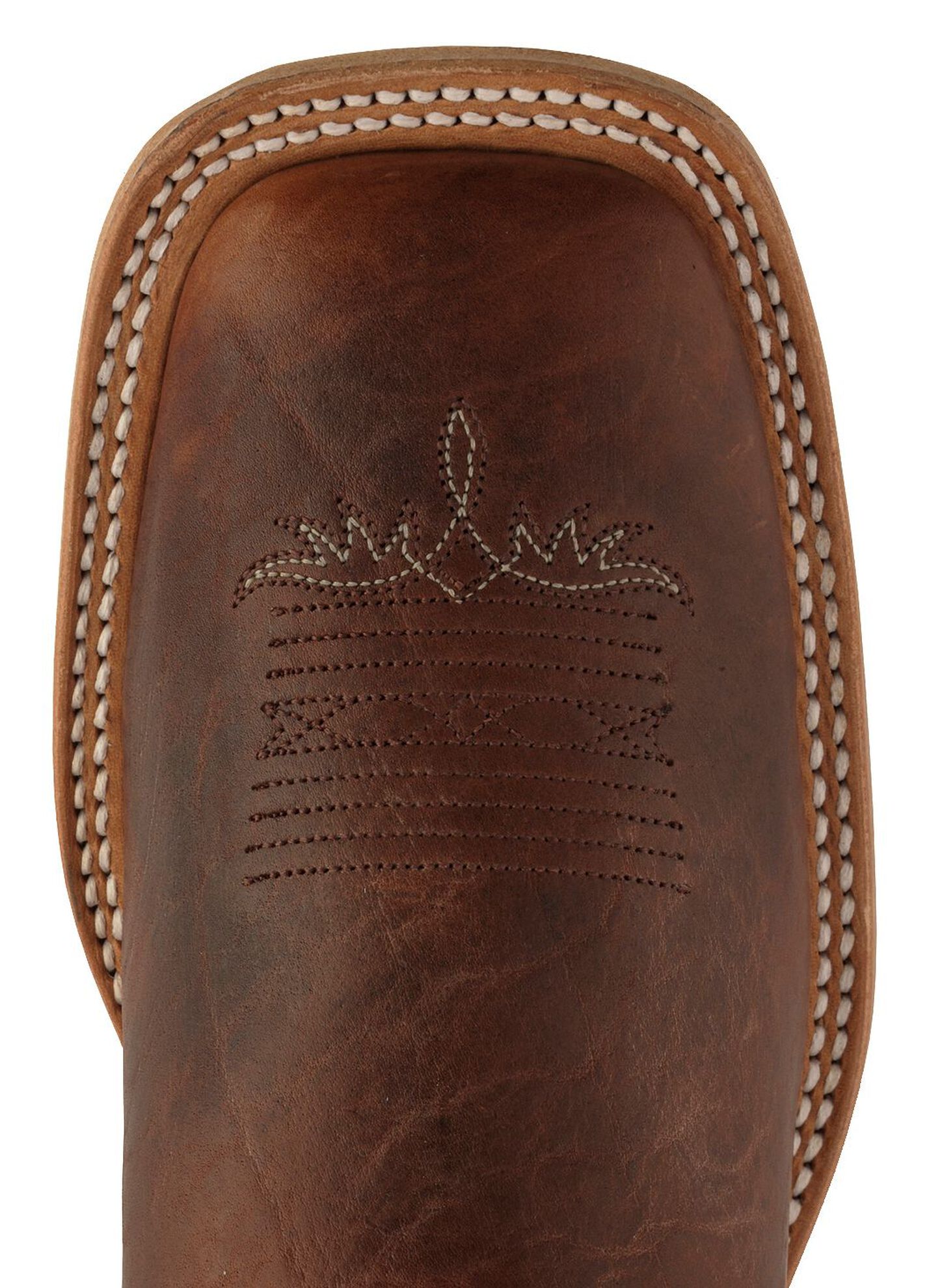 Image #6 - Tony Lama Men's Americana Western Boots - Broad Square Toe, Pecan, hi-res