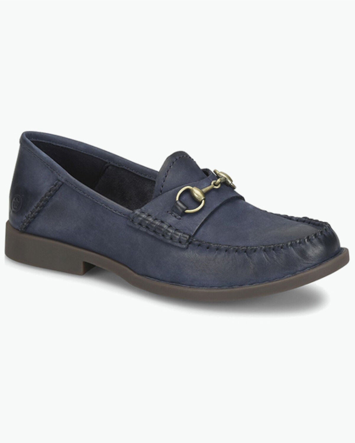 Image #1 - Born Women's Margo Loafers - Moc Toe, Navy, hi-res