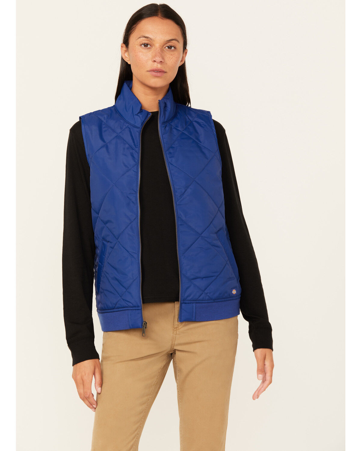 Image #1 - Dickies Women's Quilted Vest, Blue, hi-res