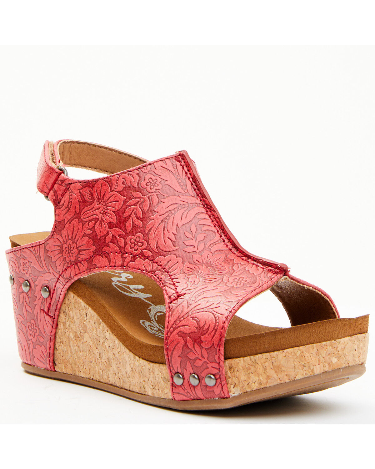Image #1 - Very G Women's Isabella Sandals, Red, hi-res
