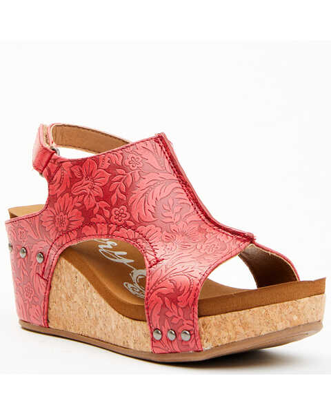 Very G Women's Isabella Sandals , Red, hi-res