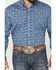 Image #3 - Stetson Men's Floral Long Sleeve Button Down Shirt, Blue, hi-res