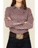 Image #3 - Cinch Women's Geo Print Long Sleeve Button Down Western Core Shirt , Rust Copper, hi-res