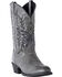 Image #1 - Laredo Men's Harding Waxy Leather Western Boots - Round Toe, Grey, hi-res