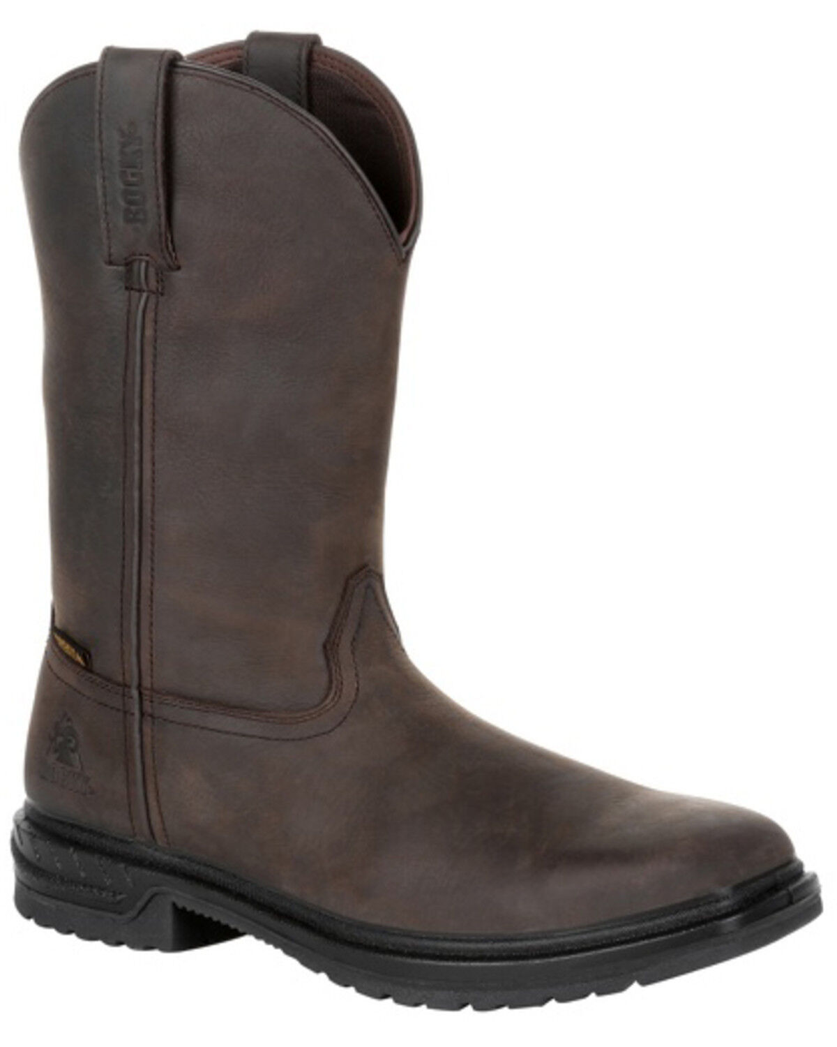 Image #1 - Rocky Men's Worksmart Waterproof Western Work Boots - Composite Toe, , hi-res