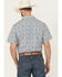 Image #4 - Gibson Trading Co Men's Fan Favorite Floral Print Short Sleeve Snap Western Shirt, Ivory, hi-res