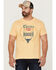 Brew City Beer Gear Men's Coors Banquet Rodeo Graphic T-Shirt , Tan, hi-res