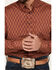 Image #2 - Cody James Men's Kenneth Southwestern Geo Print Long Sleeve Button-Down Stretch Western Shirt - Tall, Red, hi-res