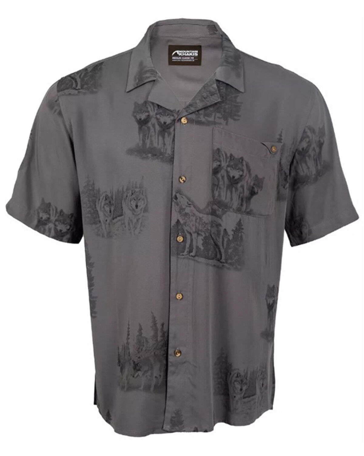Image #1 - Mountain Khakis Men's Camp Site Shirt, Grey, hi-res