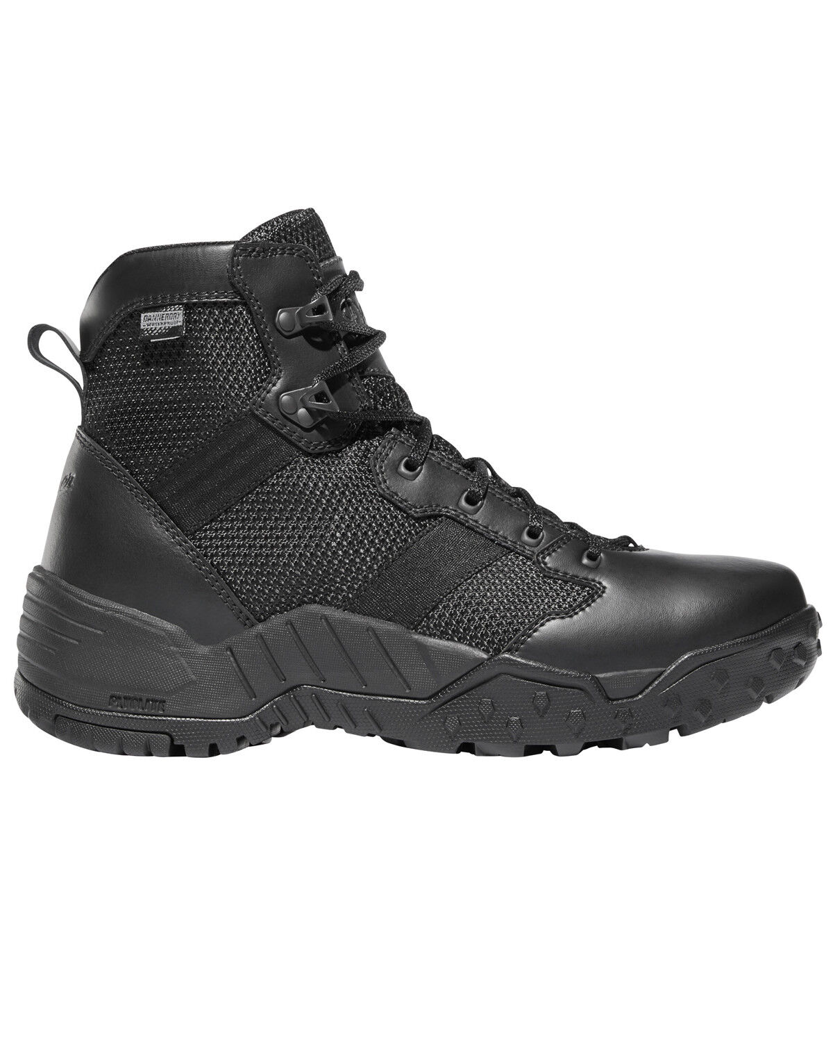 Image #2 - Danner Men's Black Scorch Side Zip 6" Boots - Round Toe, Black, hi-res