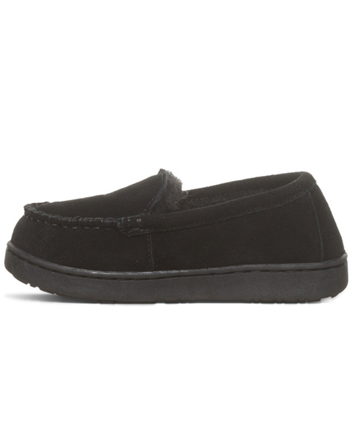 Image #3 - Bearpaw Girls' Jamie Slippers, Black, hi-res