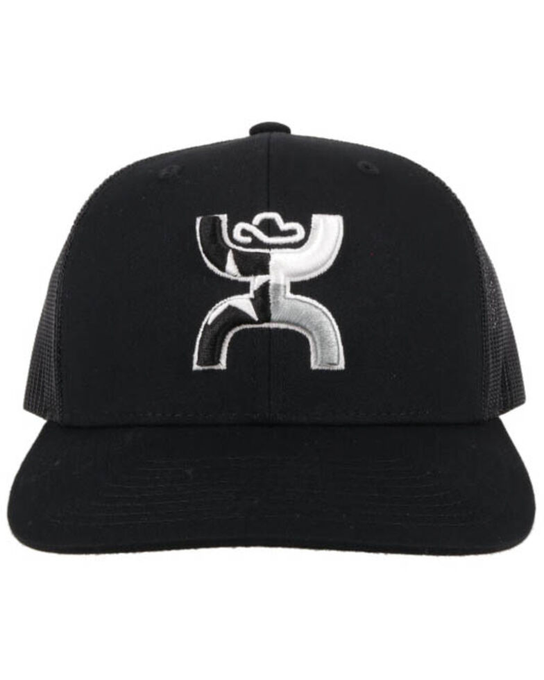 HOOey Men's Black Texican Logo Mesh Ball Cap , , hi-res