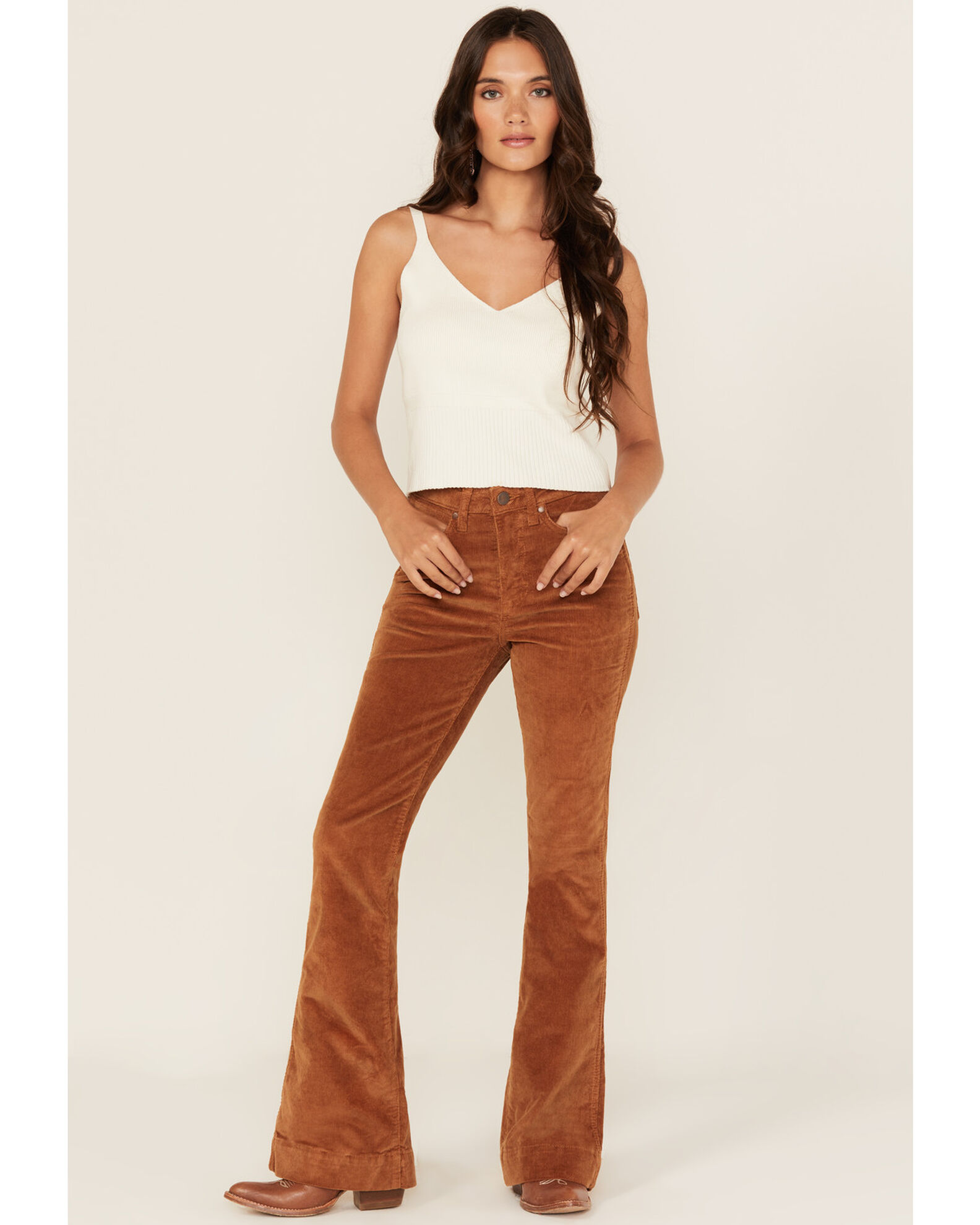 Wrangler retro women's high rise vintage trouser jeans on sale