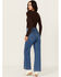 Image #3 - Rolla's Women's Medium Wash High Rise Wide Leg Sailor Jeans, Medium Wash, hi-res