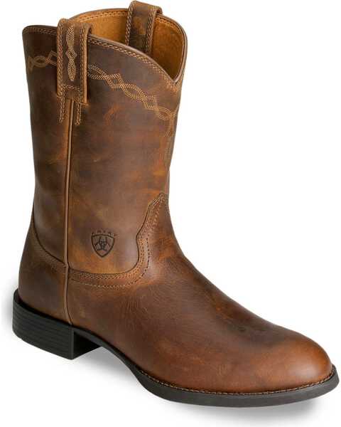 Ariat Men's Heritage Roper Western Boots - Round Toe, Distressed, hi-res