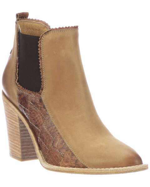 Lucchese Women's Beth Fashion Booties - Round Toe, Tan, hi-res
