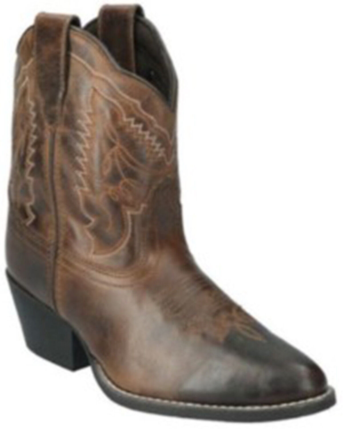 Image #1 - Smoky Mountain Women's Daisy Distressed Western Boots - Round Toe, Brown, hi-res