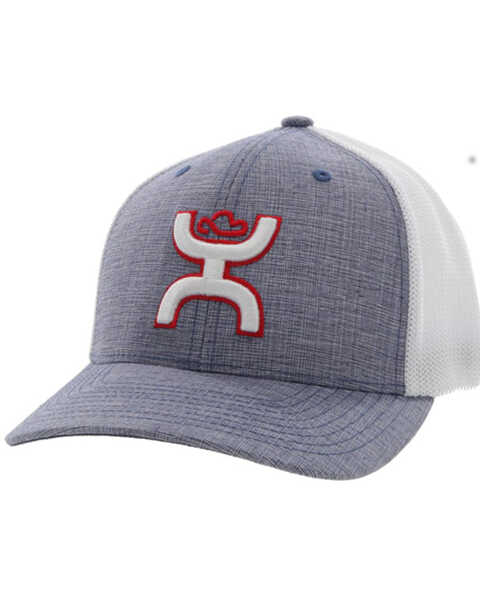 Hooey Men's Coach Logo Embroidered Trucker Cap, Indigo, hi-res