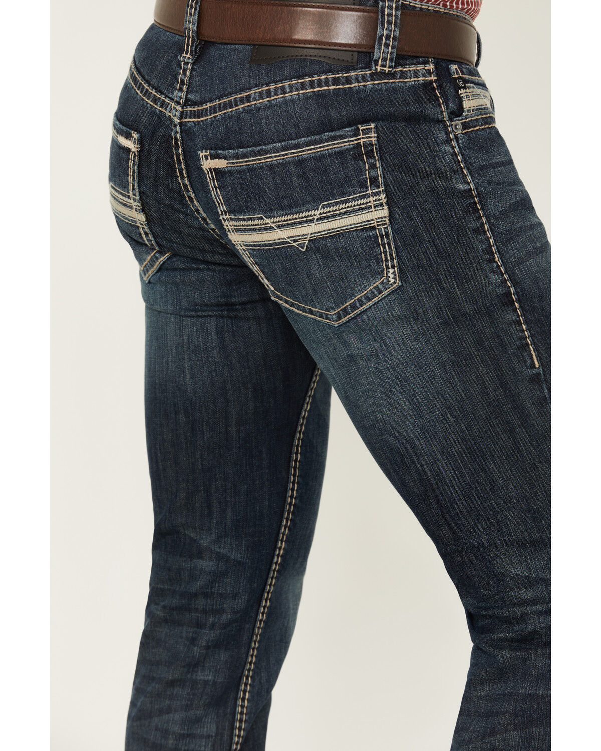 Image #4 - Rock & Roll Denim Men's Rifle Dark Wash Skinny Reflex Stretch Denim Jeans, Dark Wash, hi-res
