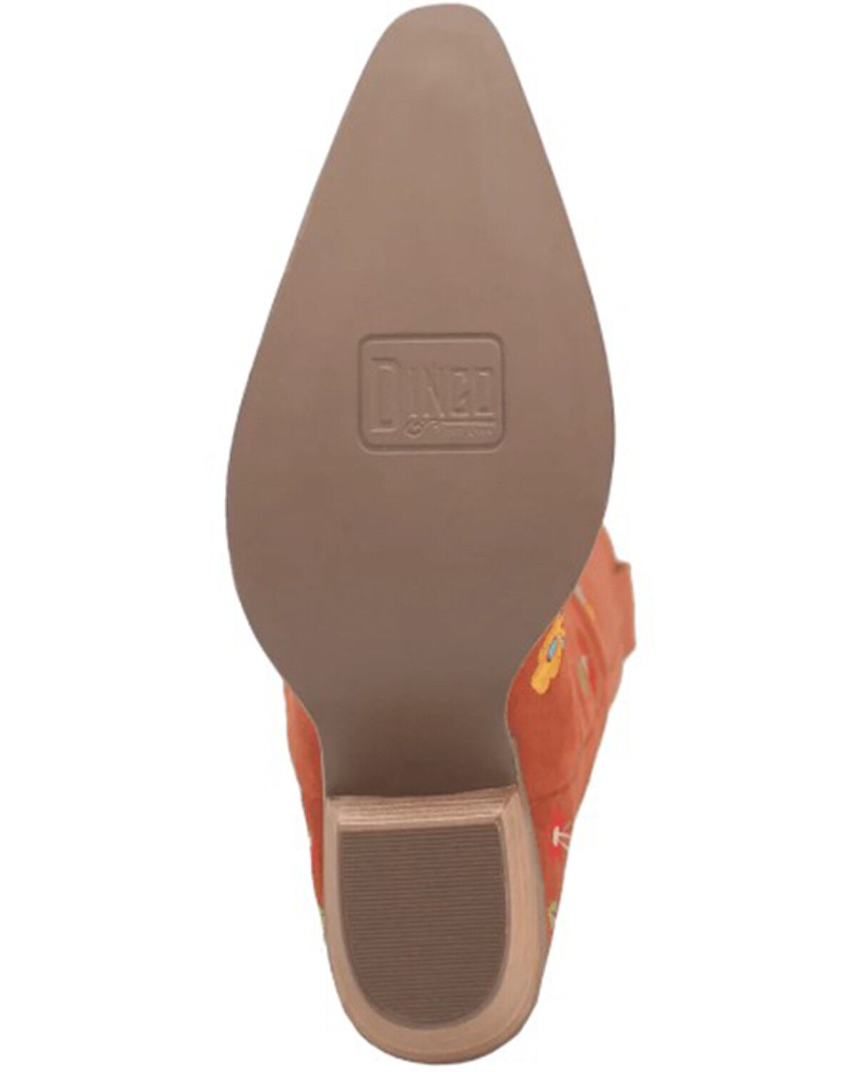 Image #7 - Dingo Women's Flower Power Suede Tall Western Boots - Snip Toe, Rust Copper, hi-res