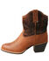 Twisted X Women's Hair-On Western Booties - Round Toe, Brown, hi-res