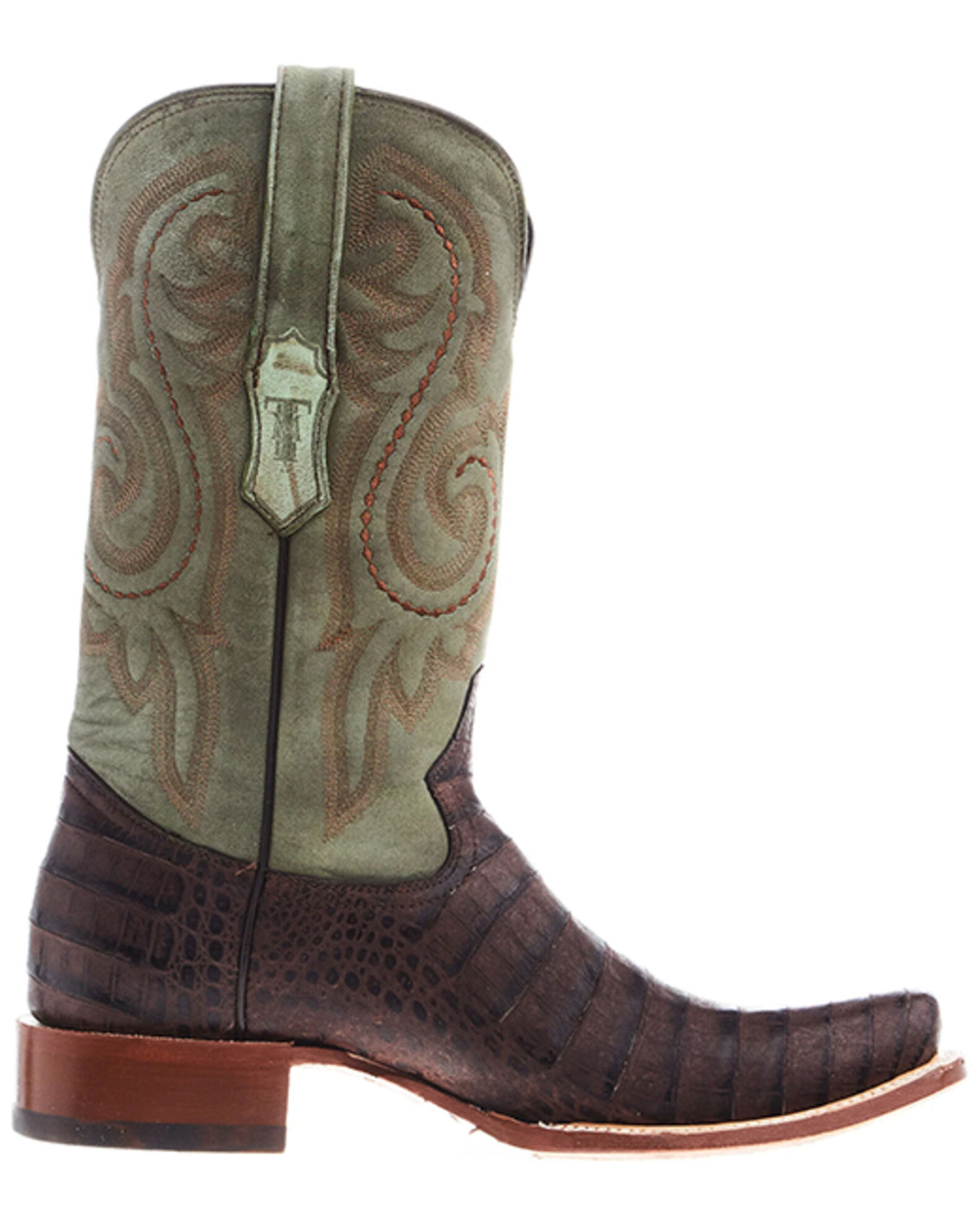Product Name Tanner Mark Men's Caiman Belly Print Western Boots