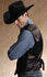 Roper Men's Suede Leather Vest, Black, hi-res