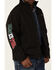 Image #3 - Resistol Men's Mexico Flag Logo Sleeve Zip-Front Softshell Jacket , Black, hi-res