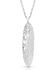 Montana Silversmiths Women's Wind Dancer Pierced Feather Oval Necklace, Silver, hi-res
