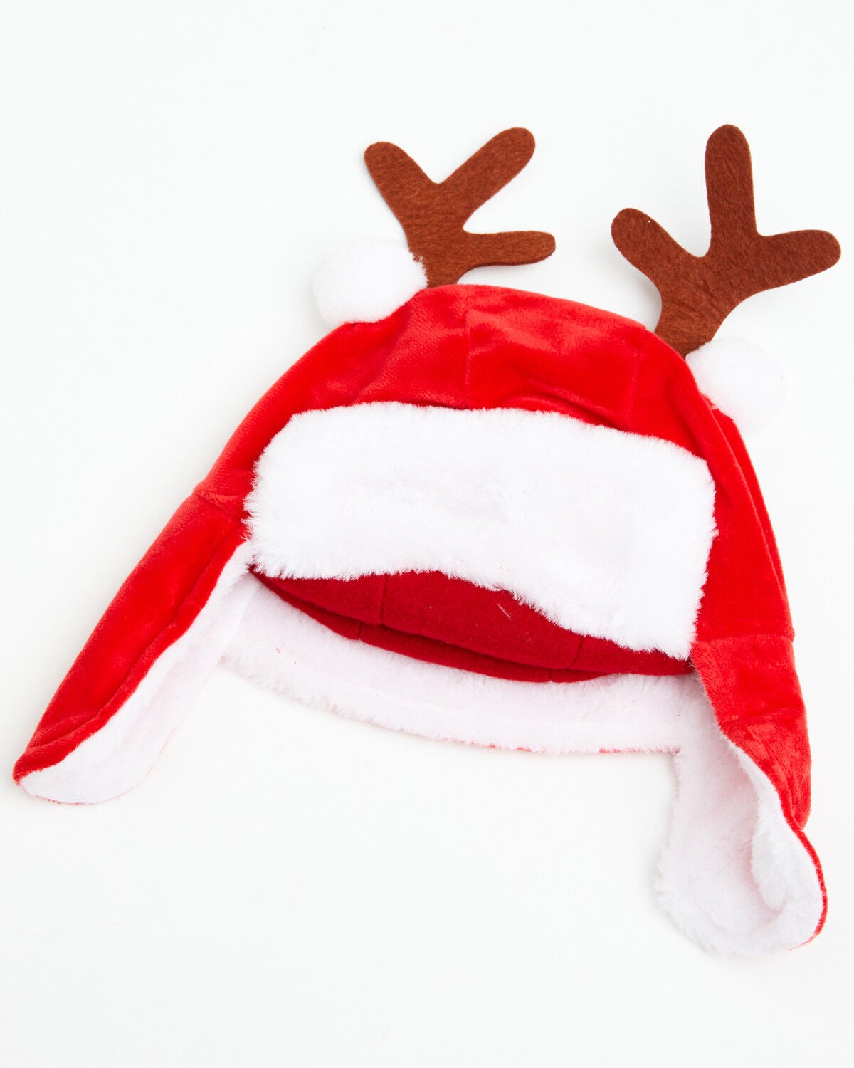 Kurt Adler Plush Santa Hat with Antlers, Multi, hi-res
