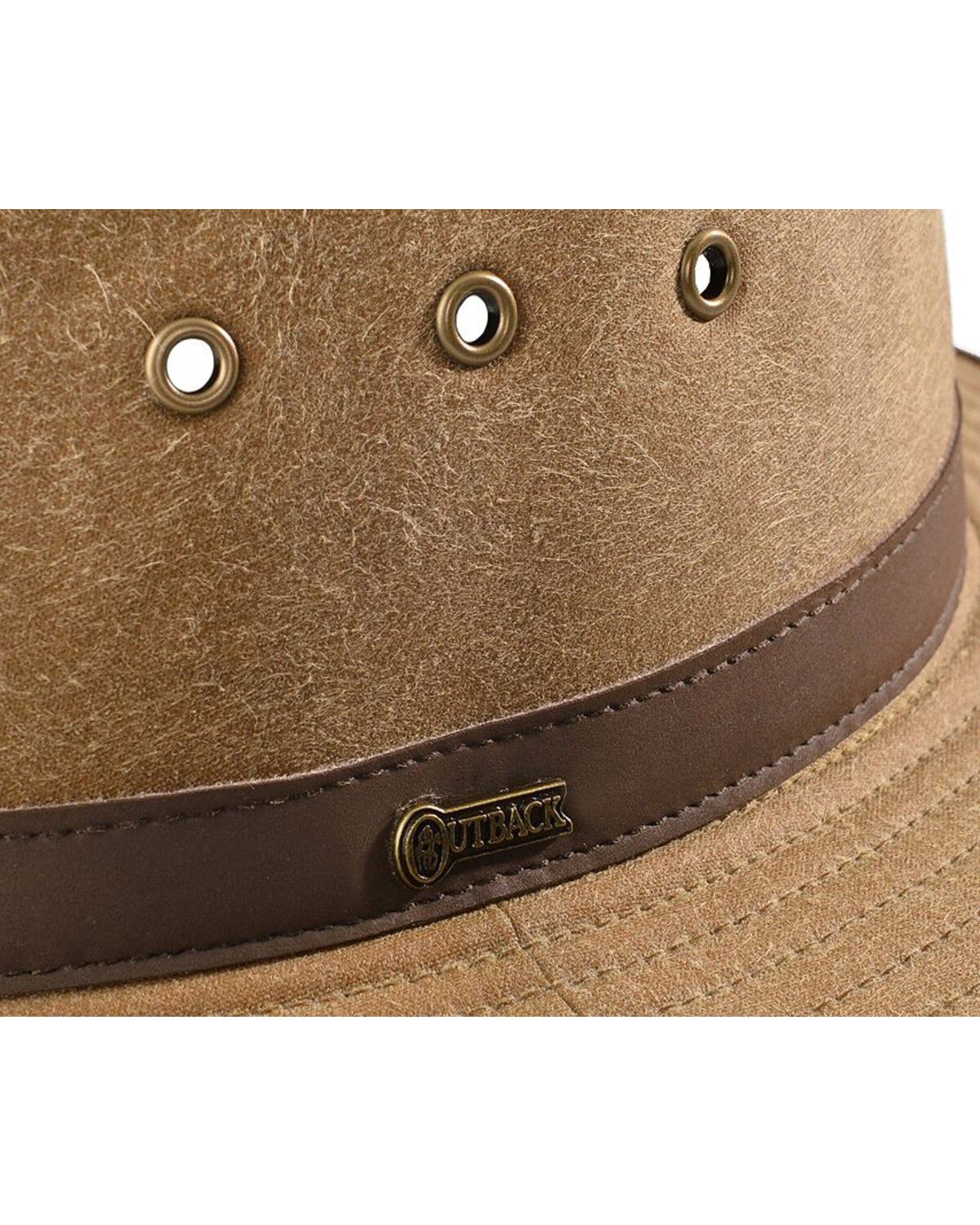 Image #2 - Outback Trading Co. Madison River UPF 50 Sun Protection Oilskin Hat, Tan, hi-res
