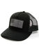 Image #1 - Dri-Duck Men's Retro Rope Americana Ball Cap, Black, hi-res