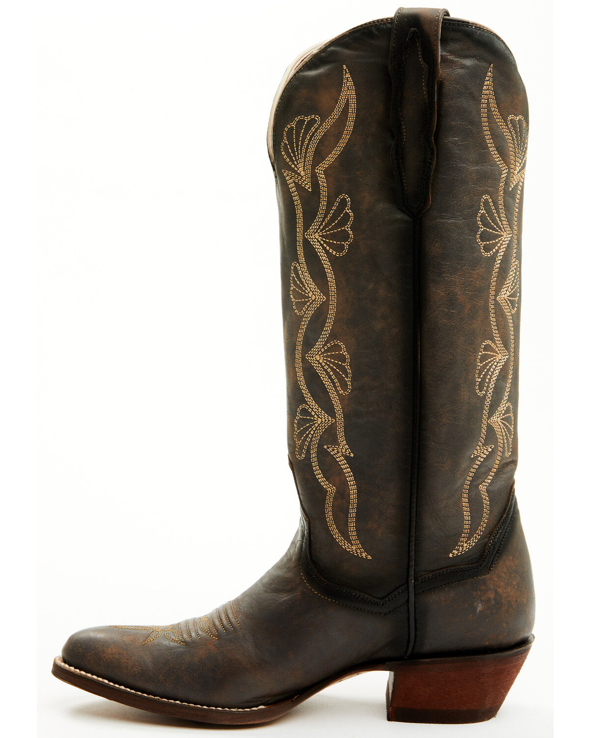 Image #3 - Dan Post Women's Tall Western Boots - Round Toe, Grey, hi-res