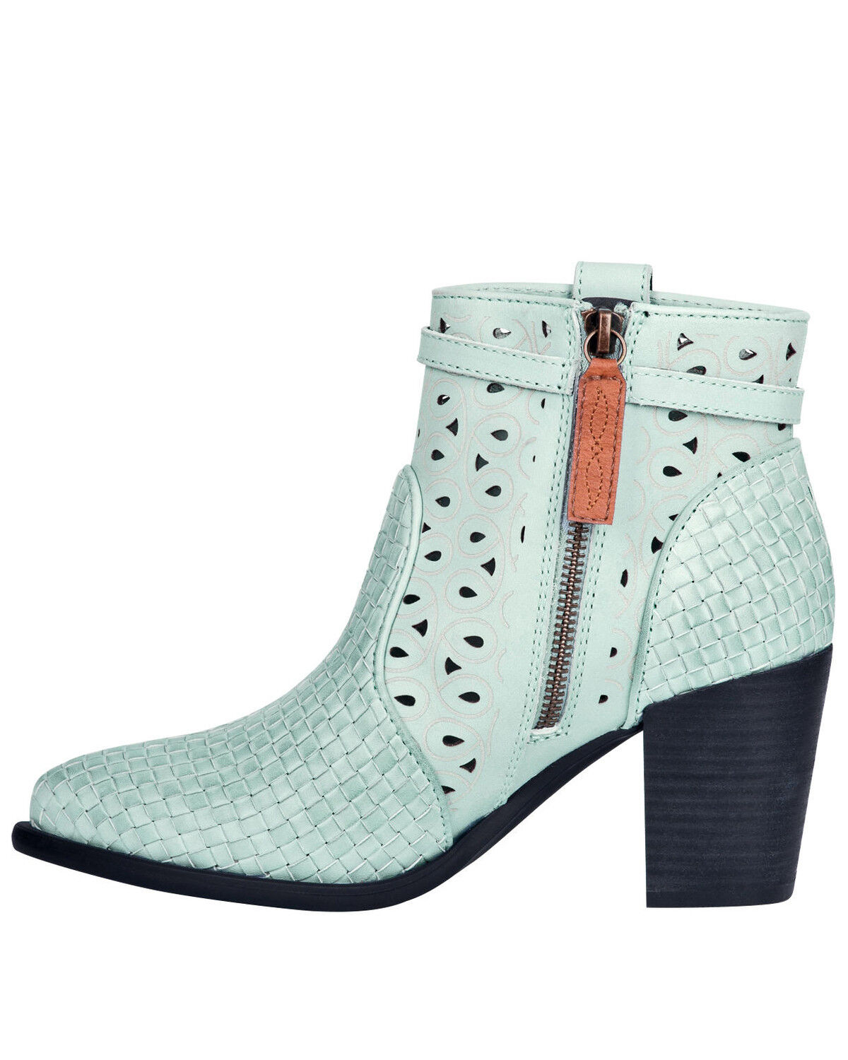 mint green booties