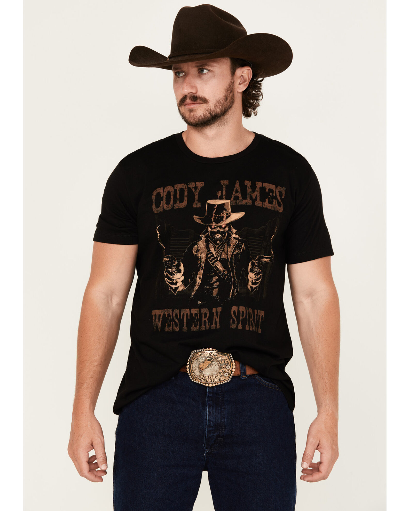 Cody James Men's Ghost Gunslinger Short Sleeve Graphic T-Shirt